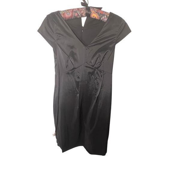 Banana Republic Womens 2 Virgin Wool Sheath Stretch Lined Dark Academia Midi - Picture 6 of 9